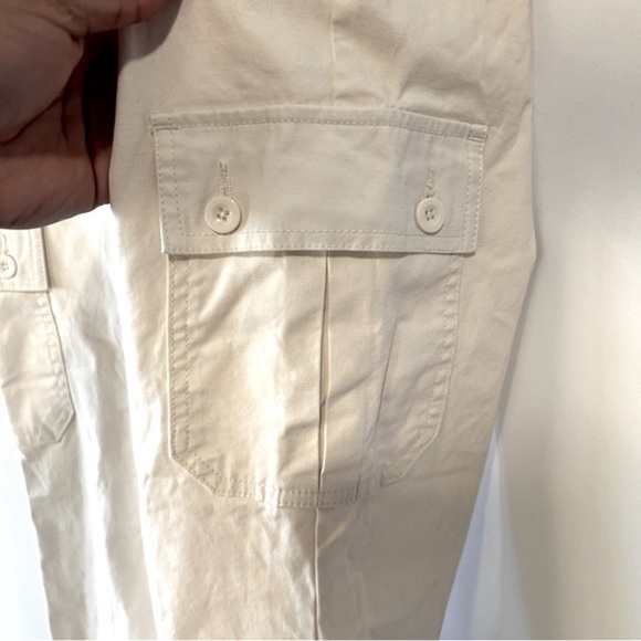 ASOS DESIGN Men’s White Cargo Regular Rise Tapered Pants Size 30x32 - Picture 3 of 11